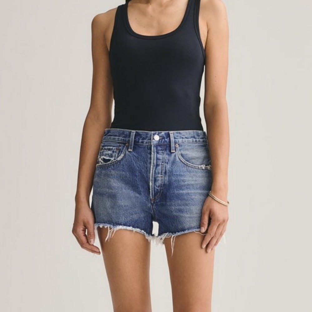 Agolde Lowkey Parker Vintage Cut Off High-Waisted Short 28